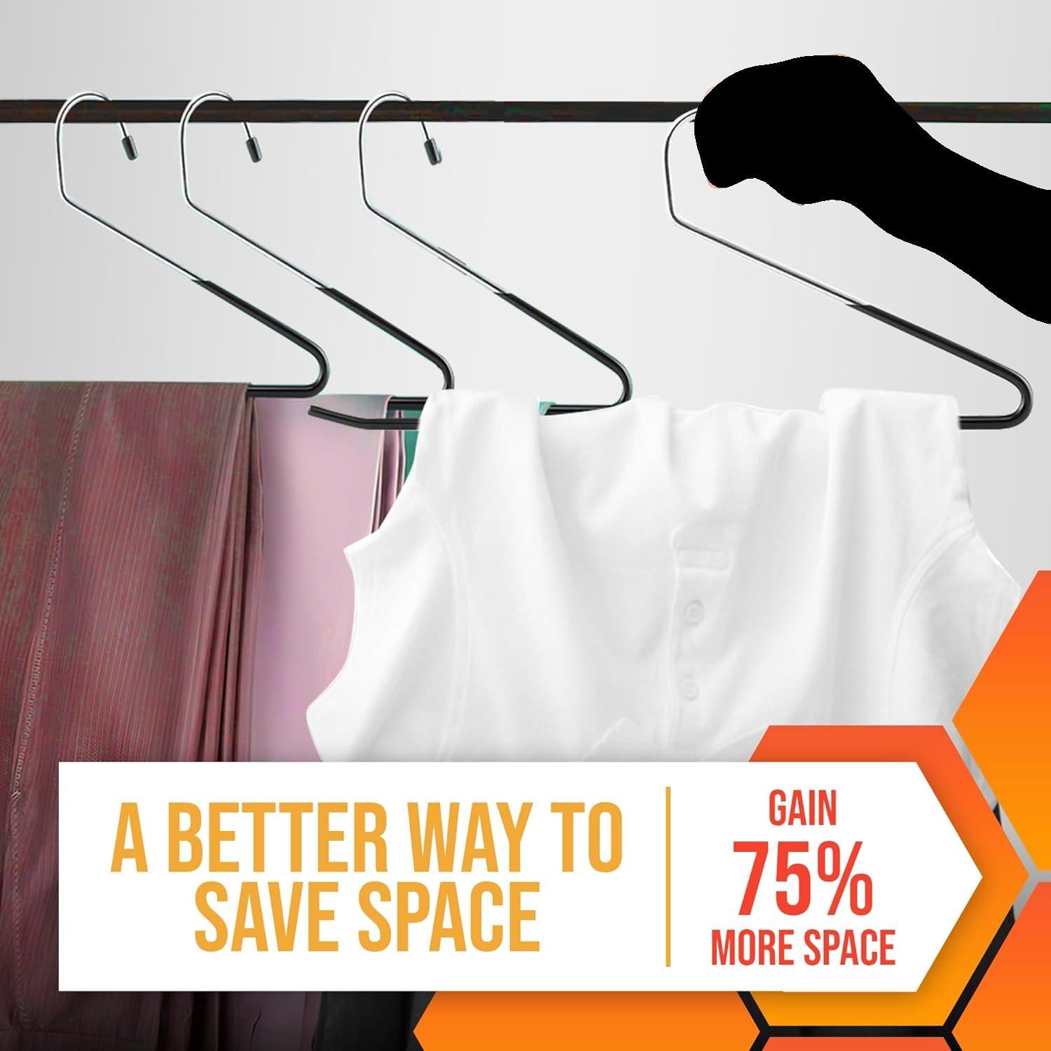 DEILSY™ Open Ended Pants Hangers, Non Slip (20 Pack)