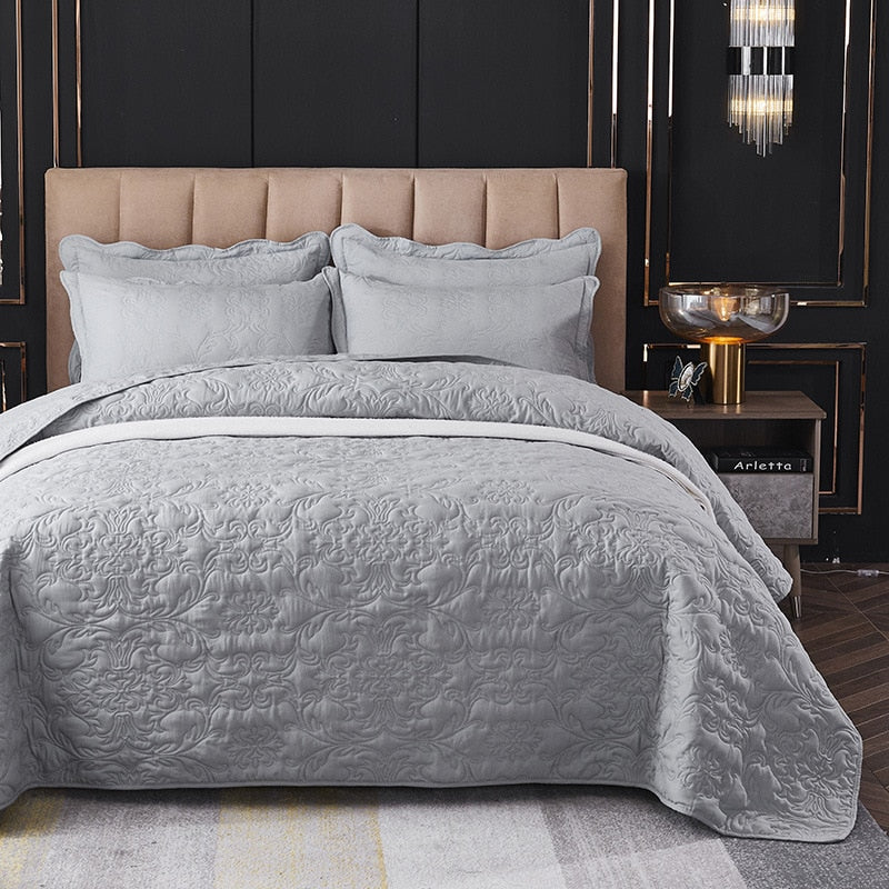 Solid Summer Quilted Bedspread