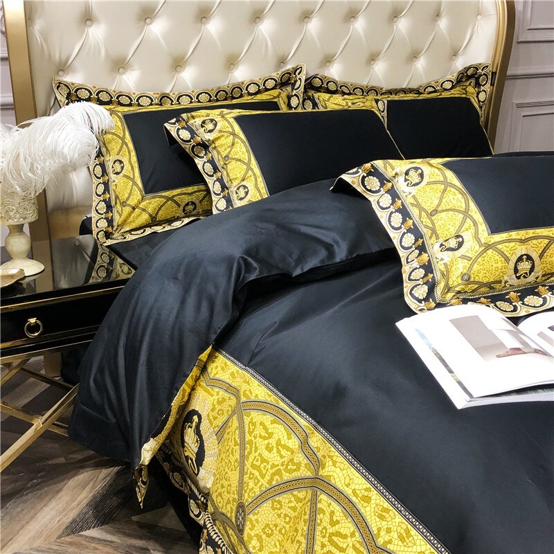 Crown Patchwork Duvet Cover Set