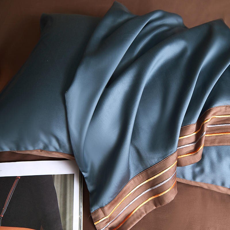 Embroidered Duvet Cover Set | 1Bedsheet |1Duvet Cover | 2Pillowcases|