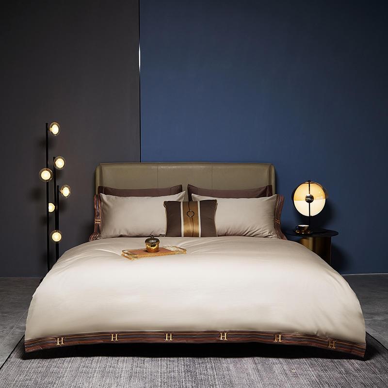 Embroidered Duvet Cover Set | 1Bedsheet |1Duvet Cover | 2Pillowcases|