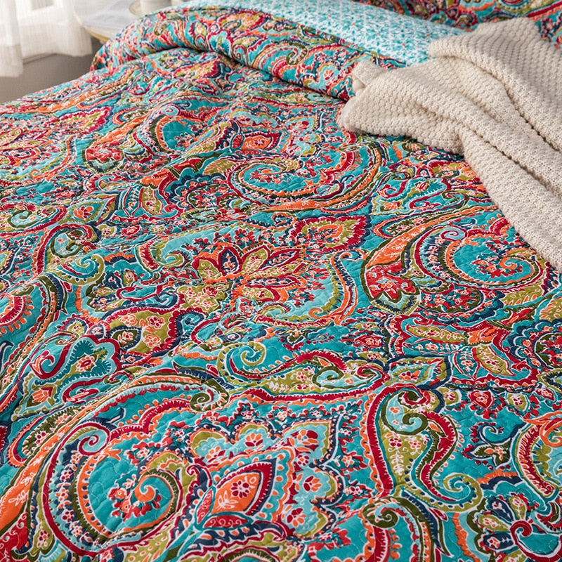 Summer Bohemian Print Bedspread