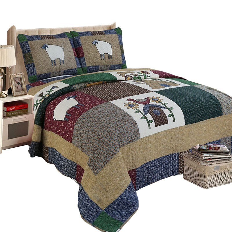 Country Style Patchwork Bedspreads