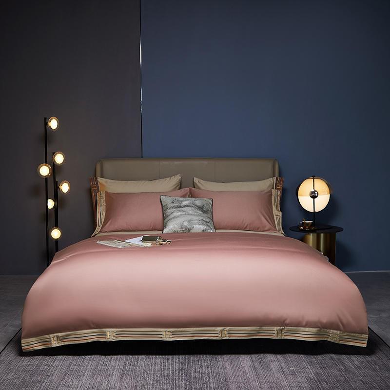 Embroidered Duvet Cover Set | 1Bedsheet |1Duvet Cover | 2Pillowcases|