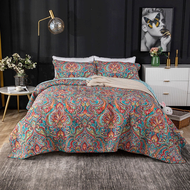 Summer Bohemian Print Bedspread