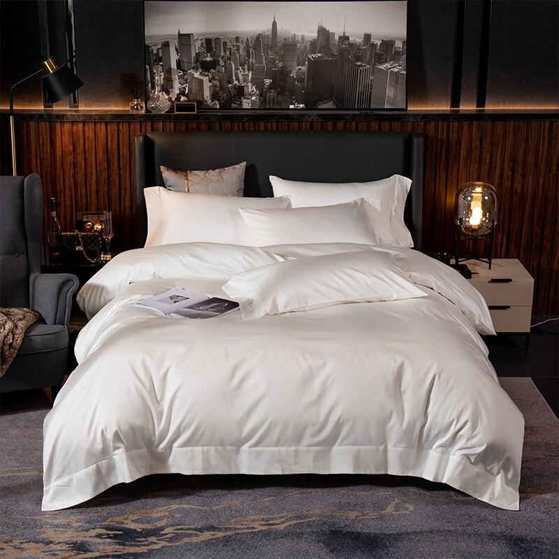 600TC Egyptian Cotton Bedding Set | Duvet Cover set | Fitted Sheet | Bedsheet | Pillowcases |