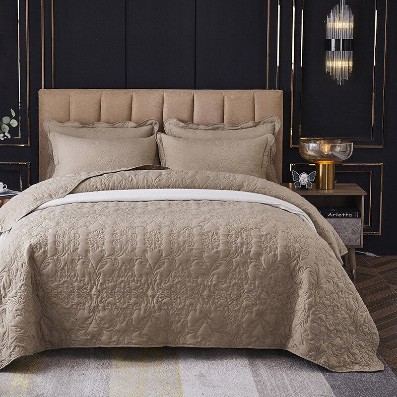 Solid Summer Quilted Bedspread