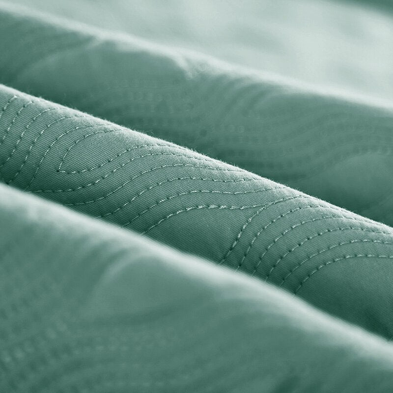 Pastel Color Cotton Quilt Bedspread