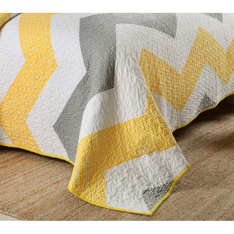 Striped Patchwork Summer Bedspread