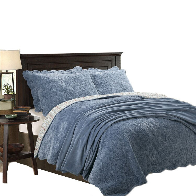 Ultra Soft Fleece Reversible Bedspread