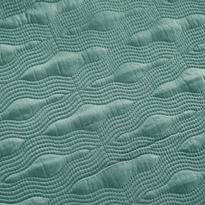 Pastel Color Cotton Quilt Bedspread