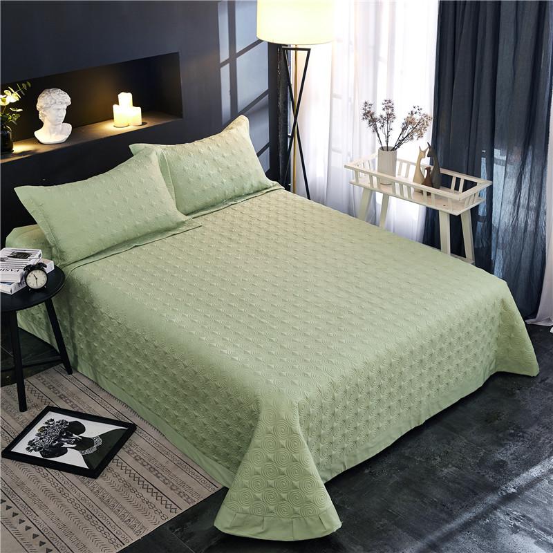 Solid Color Quilted Thick Bedspread