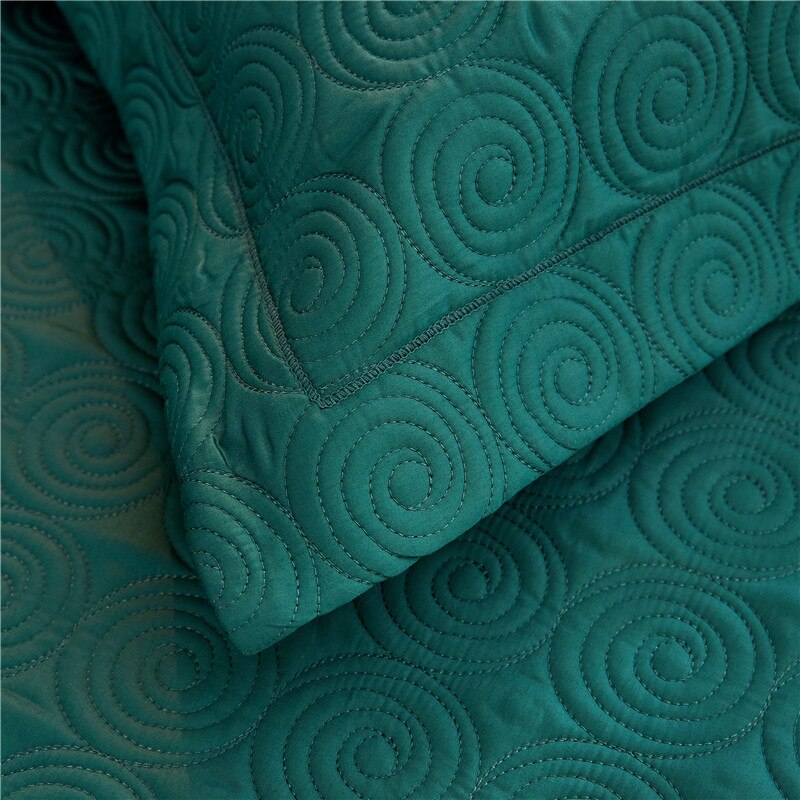 Solid Color Quilted Thick Bedspread