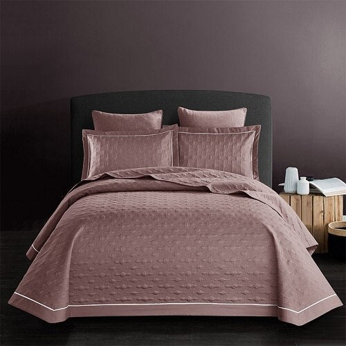 Pastel Color Cotton Quilt Bedspread