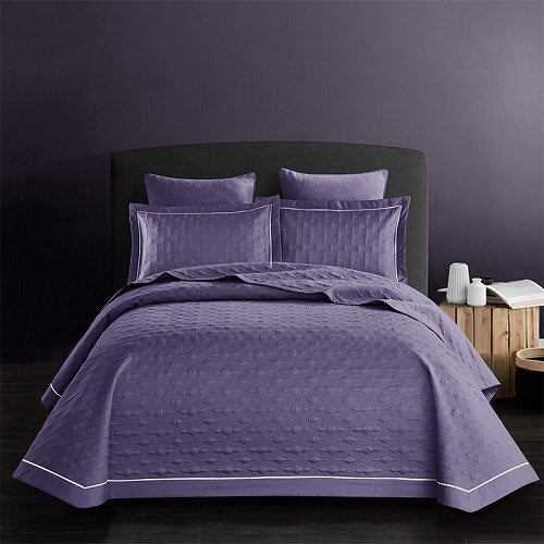 Pastel Color Cotton Quilt Bedspread