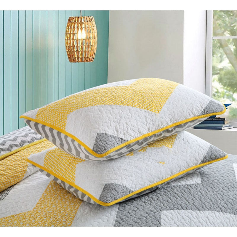 Striped Patchwork Summer Bedspread