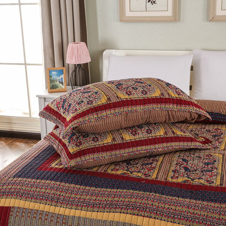 Country Style Handmade Patchwork Bedspread