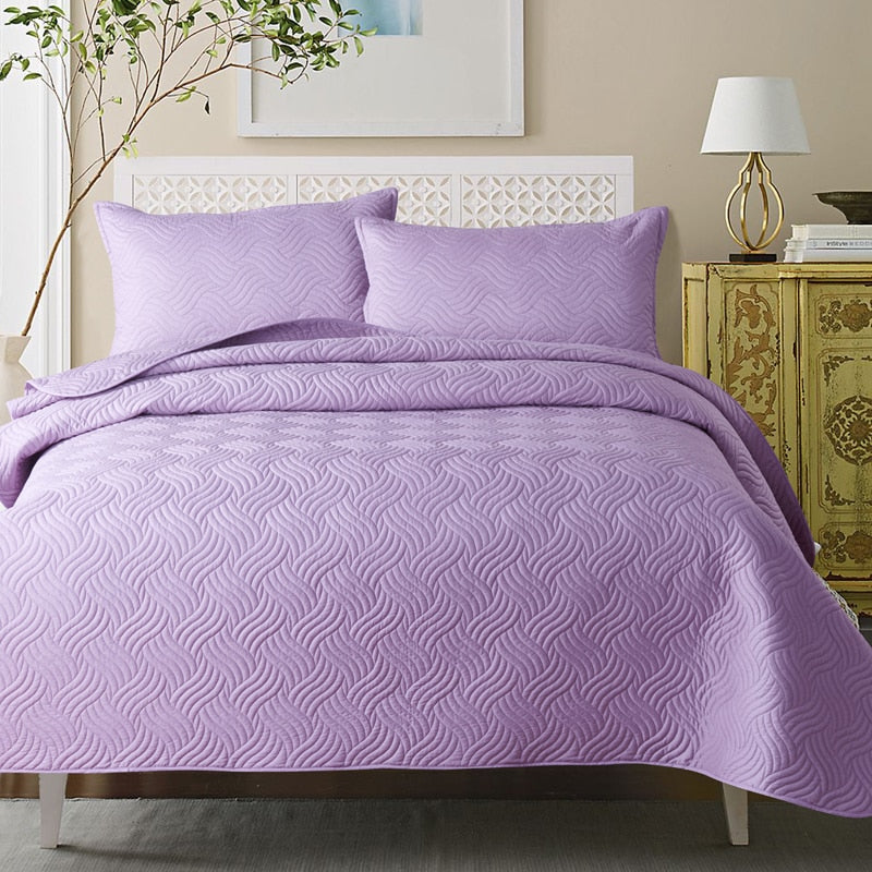 Summer Quilted Cotton Bedspread