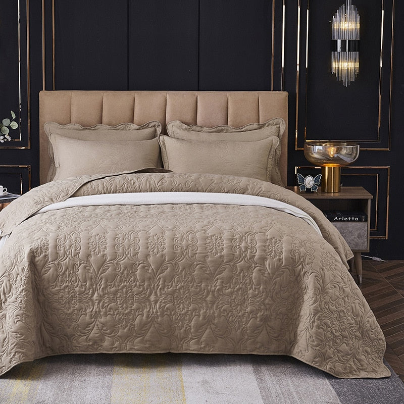 Solid Summer Quilted Bedspread
