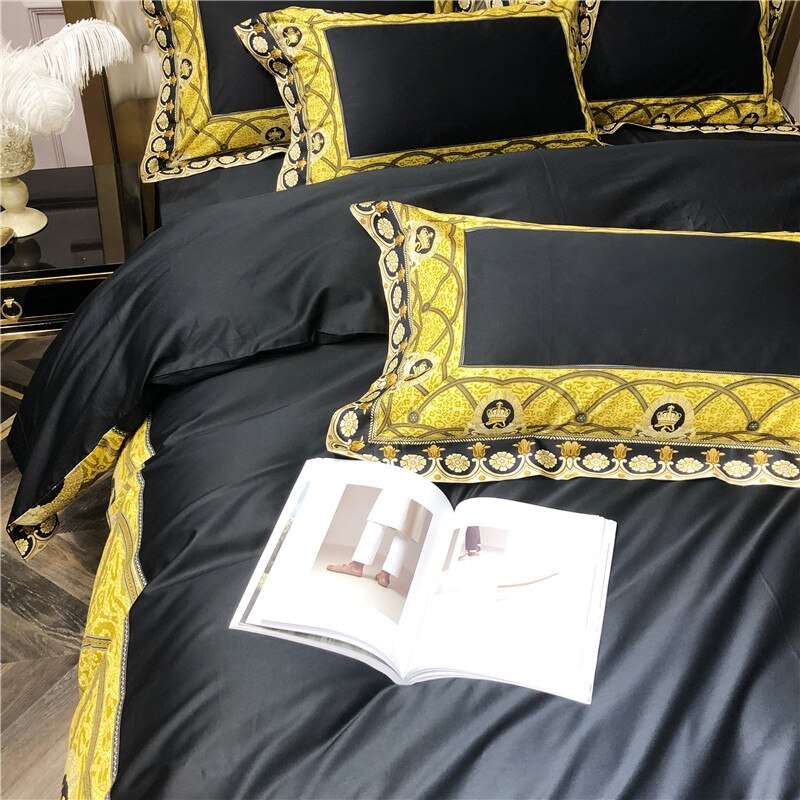 Crown Patchwork Duvet Cover Set