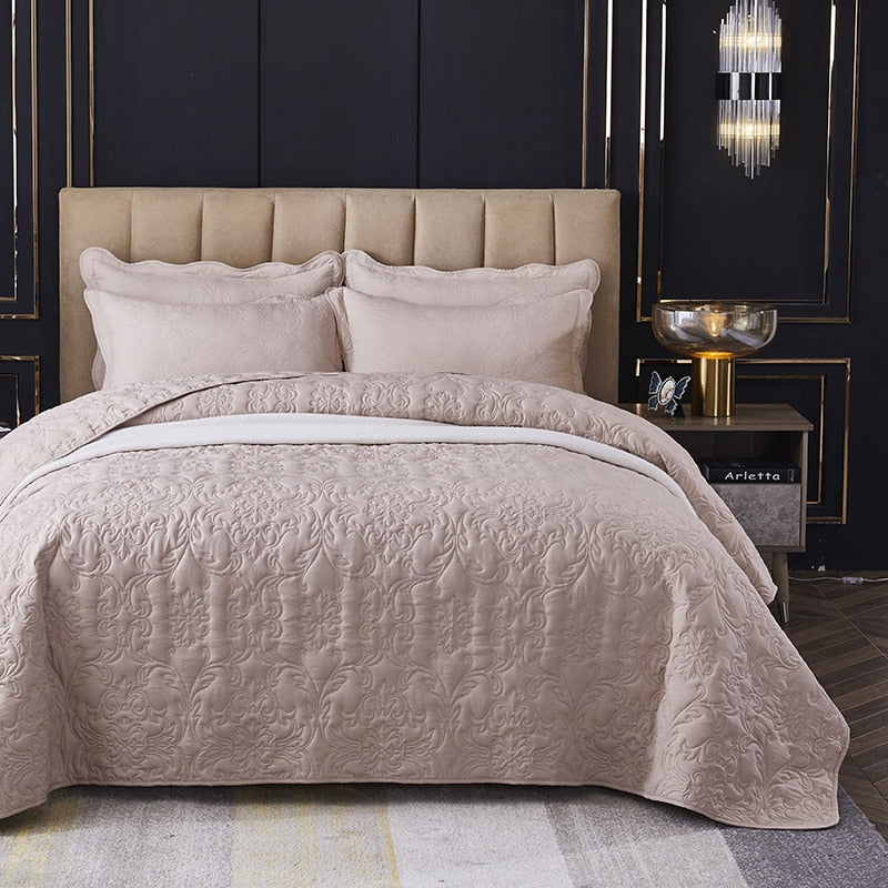 Solid Summer Quilted Bedspread