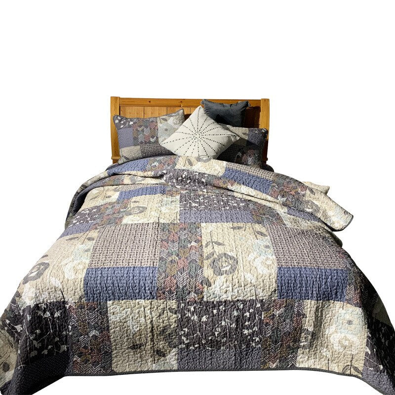 Floral Handmade Patchwork Bedspreads