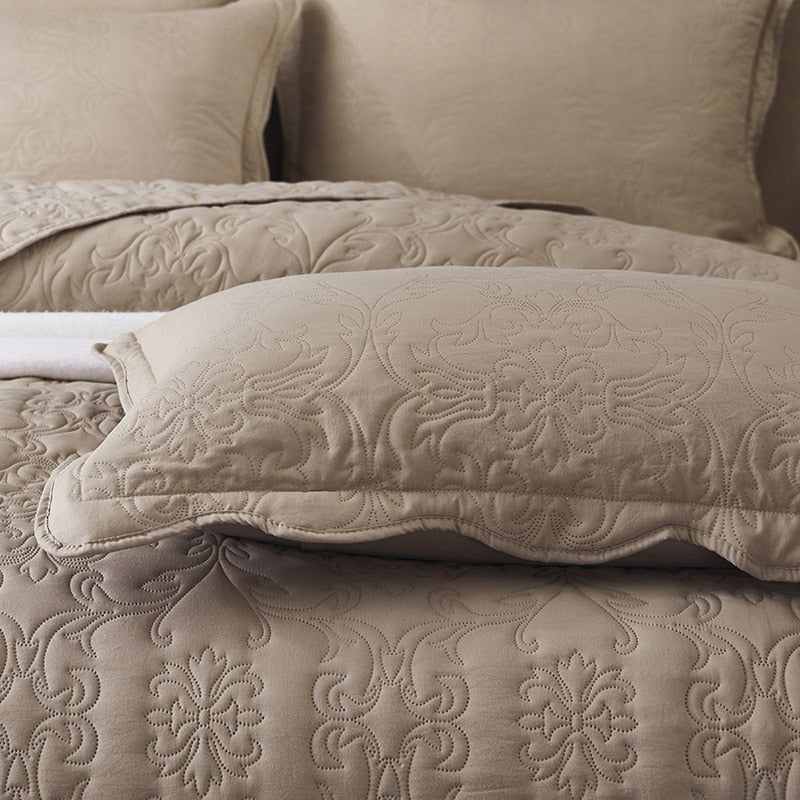 Solid Summer Quilted Bedspread