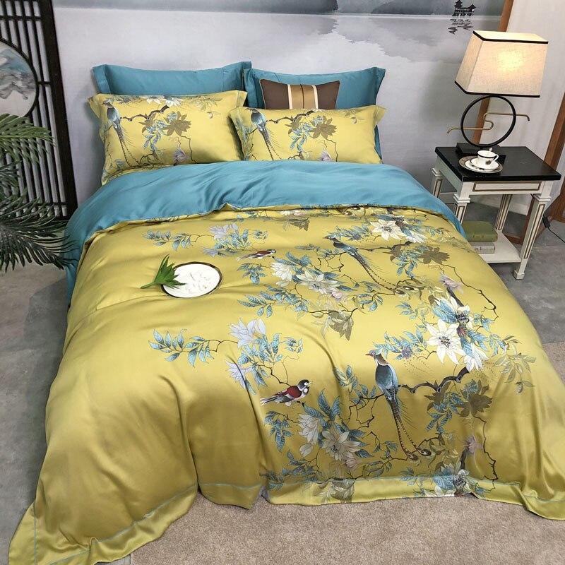 Yellow Chic Blossom Bedding Set - Decorstylish