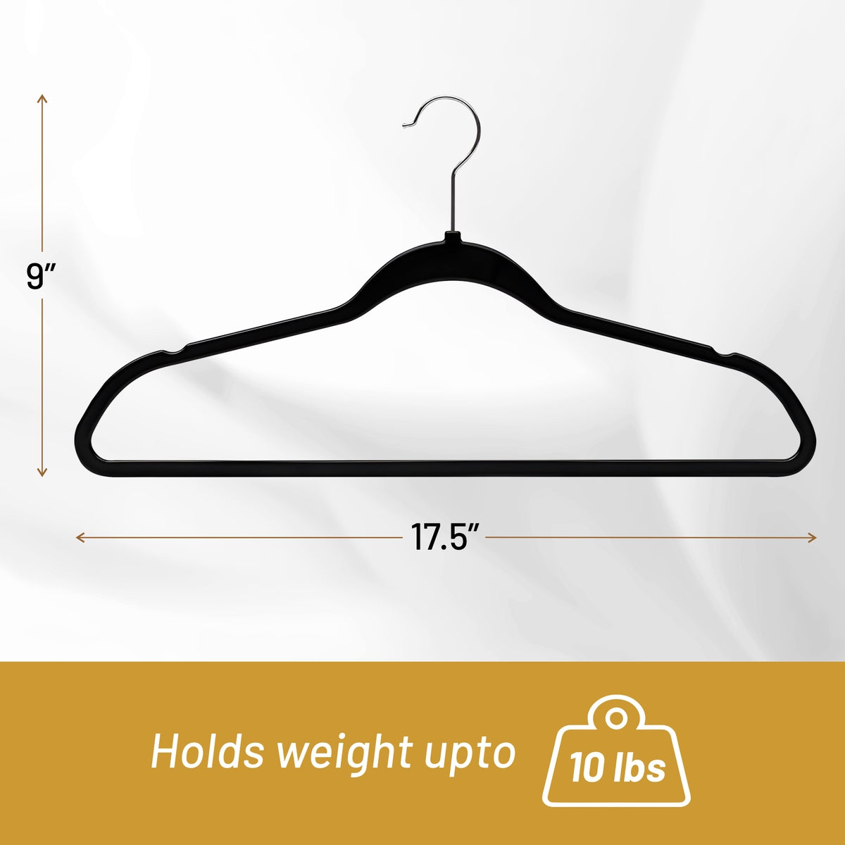 DEILSY™ Durable Non-Velvet Plastic Hangers, Slim and Space Saving (20 pack)