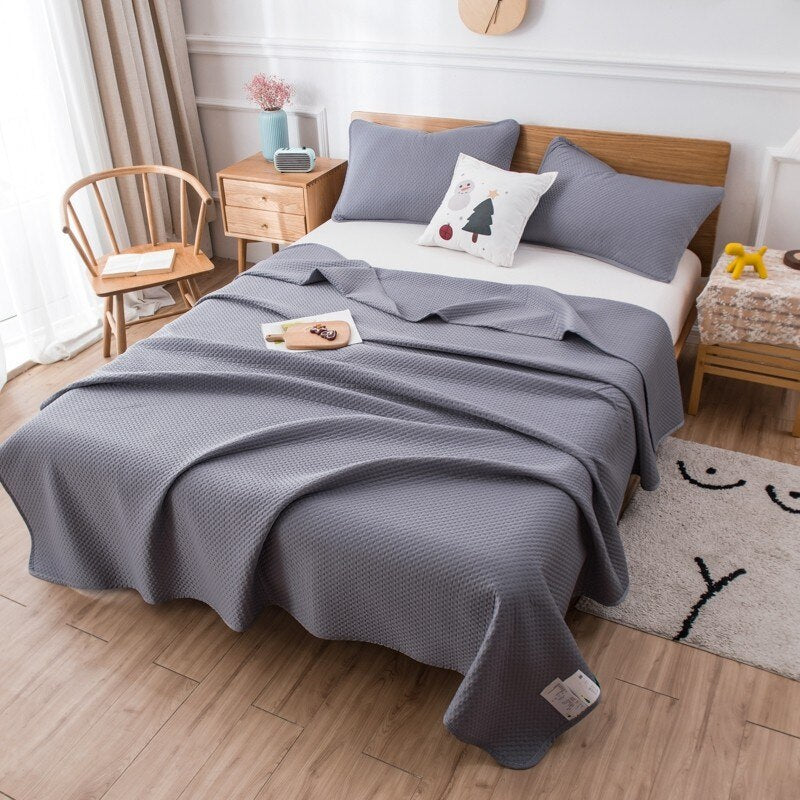 Soft Embossed Solid Color Bedspread