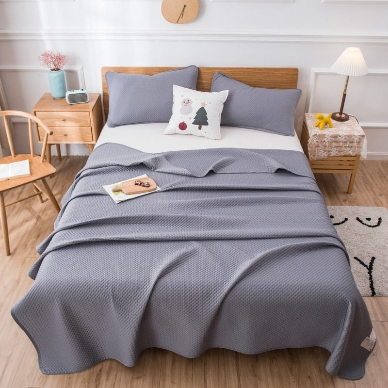 Soft Embossed Solid Color Bedspread