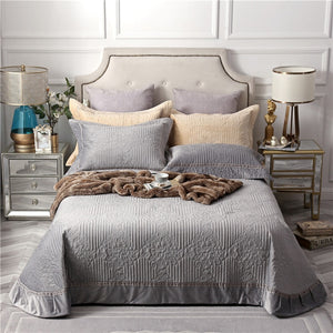 Fleece Quilted Ultra Soft Bedspread