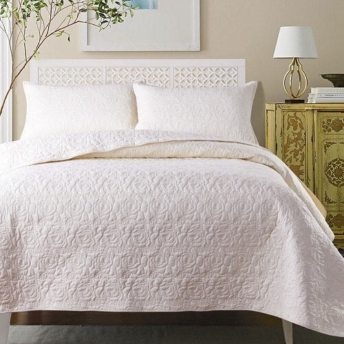 Summer Quilted Cotton Bedspread