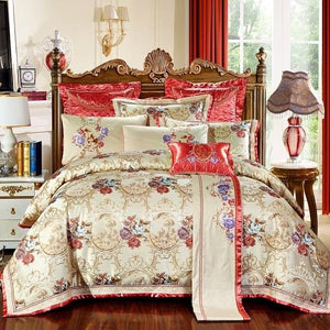 Elegant Jacquard Red Bedding Set Elegant Jacquard Red Bedding Set freeshipping - Decorstylish 319.58