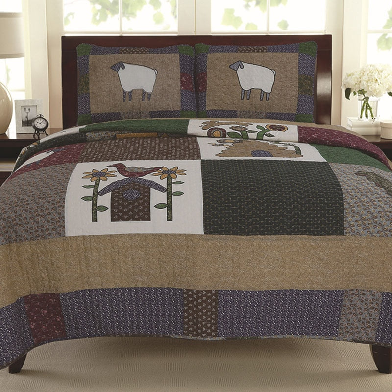 Country Style Patchwork Bedspreads