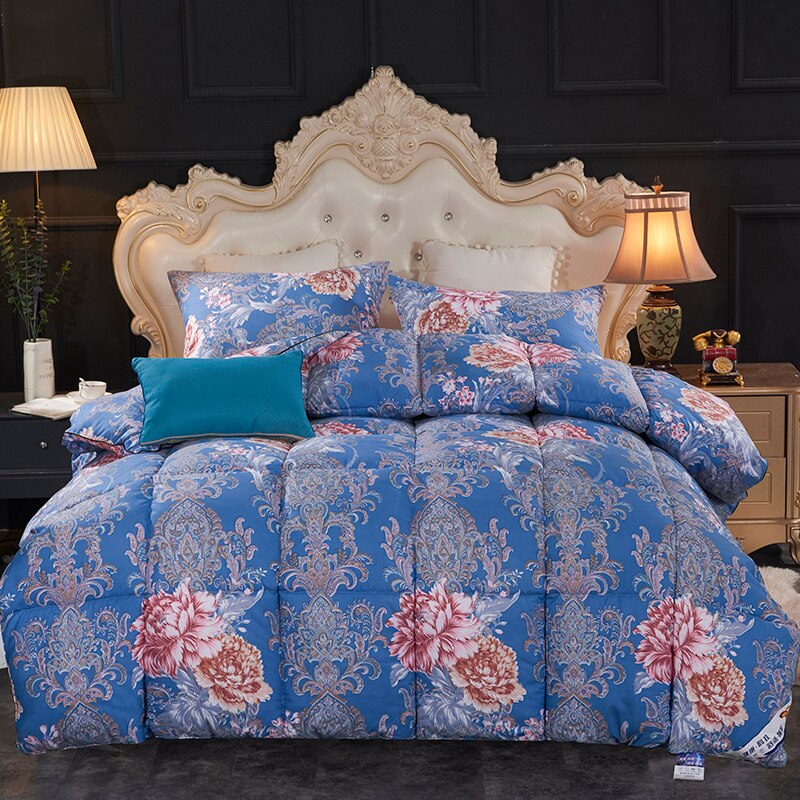 Colorful Floral Blossom Goose Down Comforter